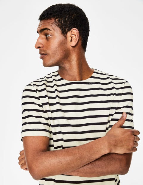 Short Sleeve Chichester - Ecru/Navy Stripe Short Sleeve Chichester - Ecru/Navy Stripe