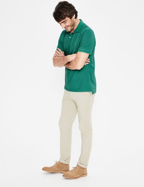 Pique Polo - Jungle Green/Navy Stripe Pique Polo - Jungle Green/Navy Stripe