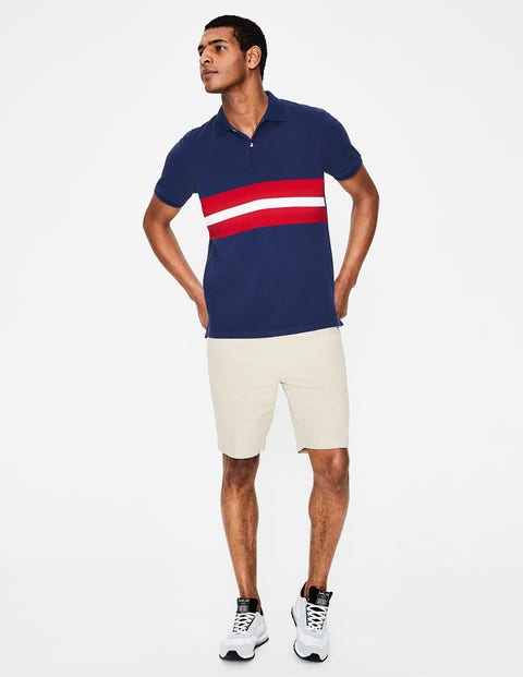 Polo En Piqué - Rayé multi bleu marine Polo En Piqué - Rayé multi bleu marine
