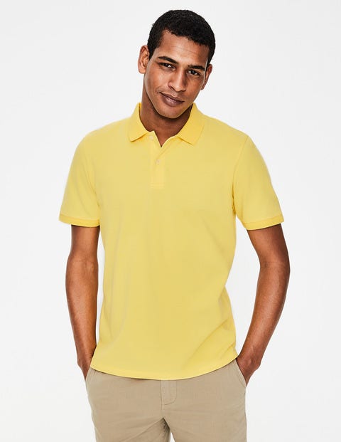 Piqué Polo - Washed Yellow Piqué Polo - Washed Yellow
