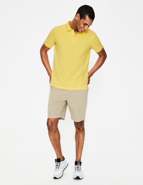 Piqué Polo - Washed Yellow Piqué Polo - Washed Yellow