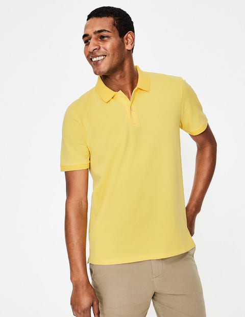 Piqué Polo - Washed Yellow Piqué Polo - Washed Yellow