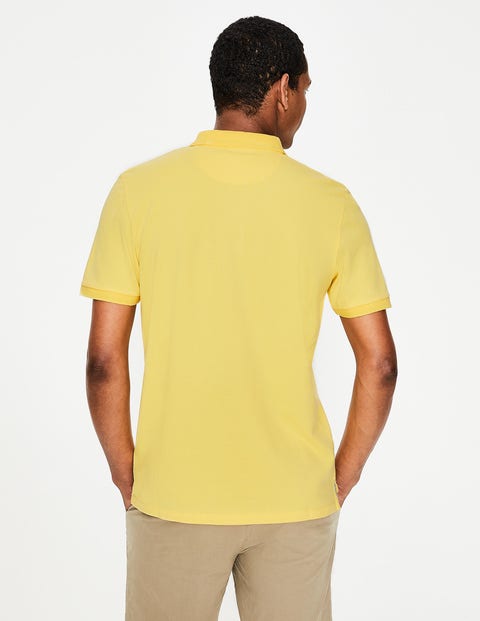 Piqué Polo - Washed Yellow Piqué Polo - Washed Yellow