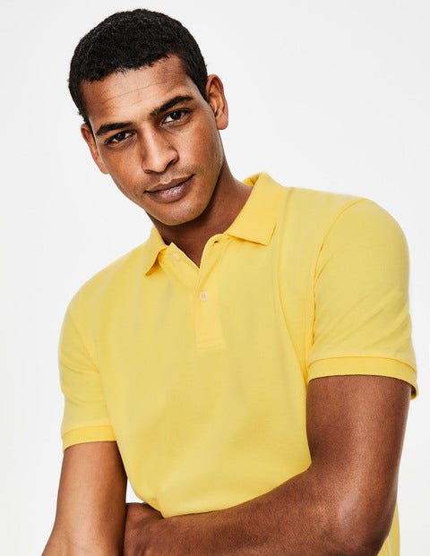 Piqué Polo - Washed Yellow Piqué Polo - Washed Yellow