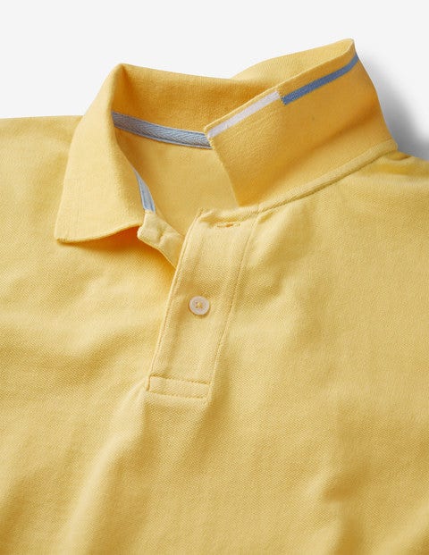 Piqué Polo - Washed Yellow Piqué Polo - Washed Yellow