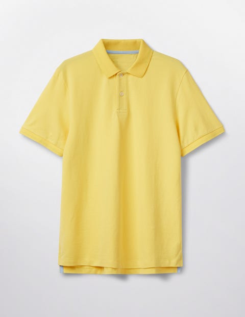 Piqué Polo - Washed Yellow Piqué Polo - Washed Yellow