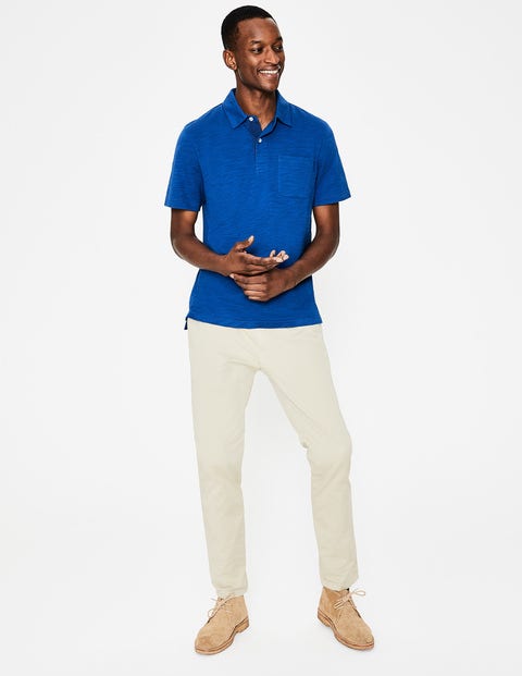 Slub Polo - Blue Wave Slub Polo - Blue Wave