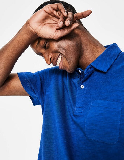 Slub Polo - Blue Wave Slub Polo - Blue Wave