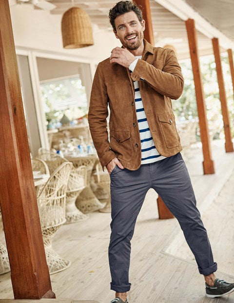 NEU Leichte Chino-Hose mit schmalem Schnitt - London Grau NEU Leichte Chino-Hose mit schmalem Schnitt - London Grau