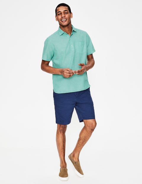 Linen Cotton Popover - Jungle Green Chambray Linen Cotton Popover - Jungle Green Chambray