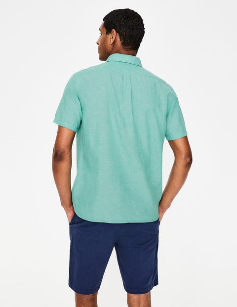 Linen Cotton Popover - Jungle Green Chambray Linen Cotton Popover - Jungle Green Chambray