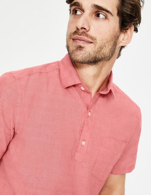 Linen Cotton Popover - Peach Melba Linen Cotton Popover - Peach Melba
