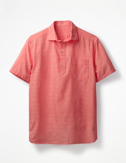Linen Cotton Popover - Peach Melba Linen Cotton Popover - Peach Melba