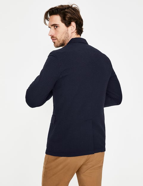 Cleadon Seersucker Blazer - Navy Cleadon Seersucker Blazer - Navy