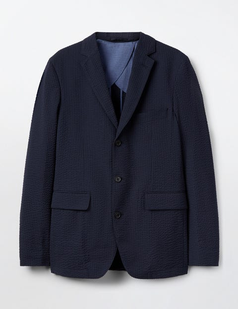 Cleadon Seersucker Blazer - Navy Cleadon Seersucker Blazer - Navy