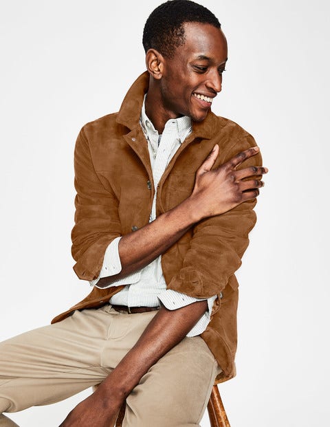 Canonbury Velourslederjacke - Tabakbraun Canonbury Velourslederjacke - Tabakbraun