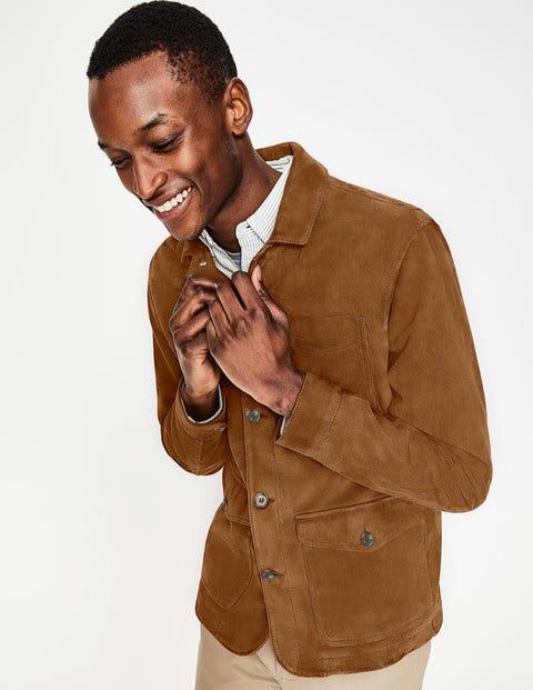 Canonbury Velourslederjacke - Tabakbraun Canonbury Velourslederjacke - Tabakbraun