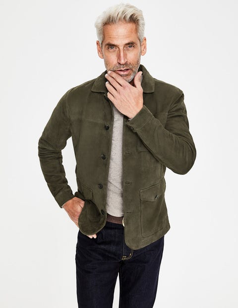 Canonbury Suede Jacket - Olive Canonbury Suede Jacket - Olive