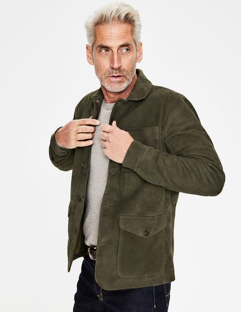 Canonbury Suede Jacket - Olive Canonbury Suede Jacket - Olive