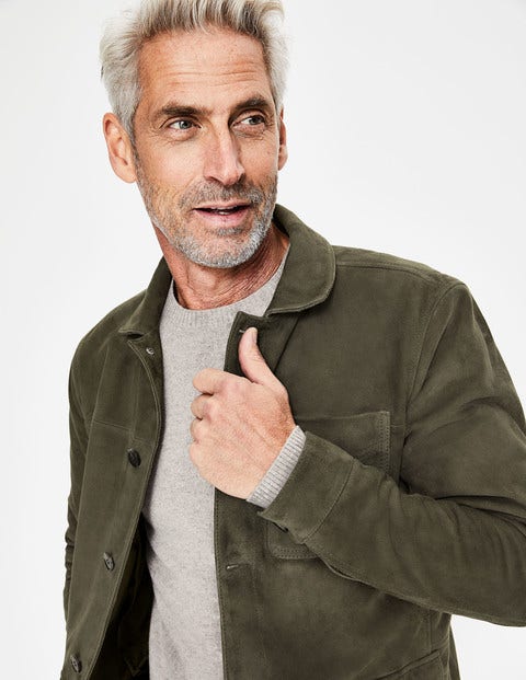 Canonbury Suede Jacket - Olive Canonbury Suede Jacket - Olive