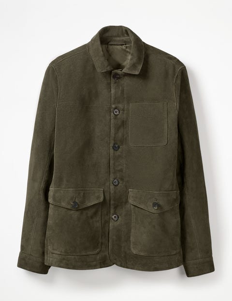 Canonbury Suede Jacket - Olive Canonbury Suede Jacket - Olive