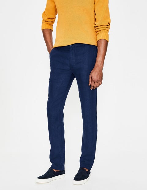 Clovelly Linen Pants - Light Navy Clovelly Linen Pants - Light Navy