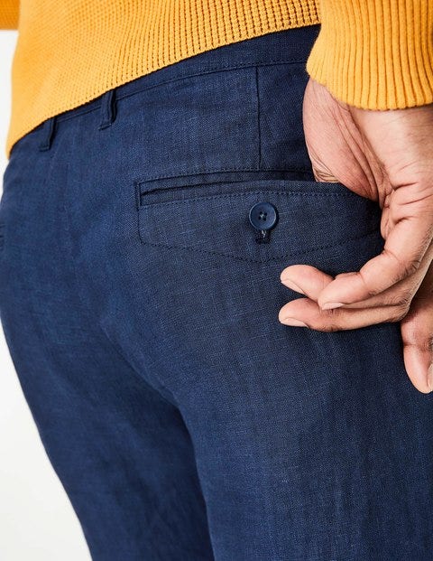 Clovelly Linen Pants - Light Navy Clovelly Linen Pants - Light Navy