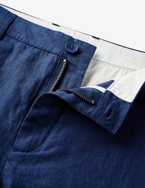 Clovelly Linen Pants - Light Navy Clovelly Linen Pants - Light Navy