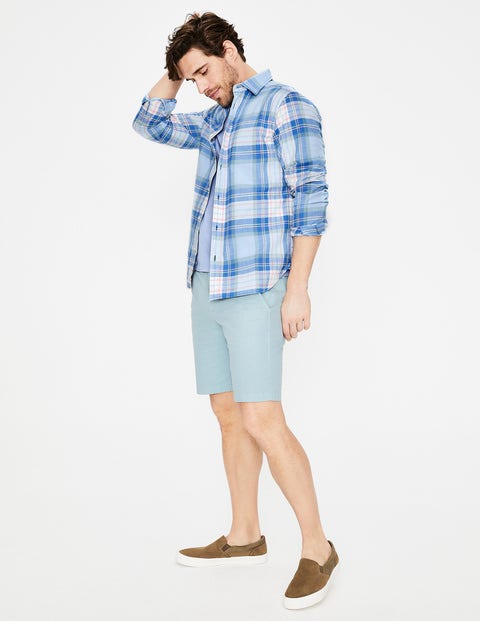 Lynton Slim Fit Shirt - Surf Blue Multi Check Lynton Slim Fit Shirt - Surf Blue Multi Check