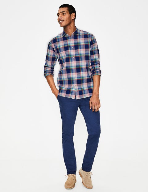 Lynton Slim Fit Shirt - Navy Blue/Dahlia Pink Check Lynton Slim Fit Shirt - Navy Blue/Dahlia Pink Check