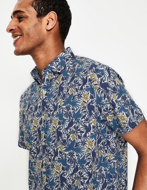 Chemise Ashburton À Manches Courtes - Oiseau bleu marine Chemise Ashburton À Manches Courtes - Oiseau bleu marine