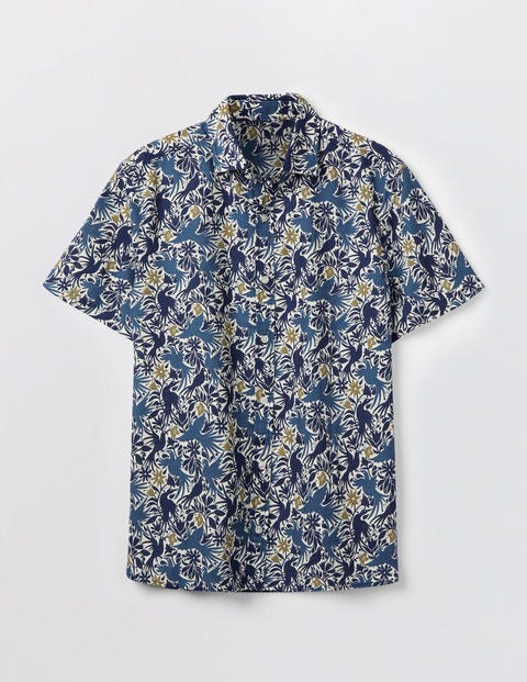 Chemise Ashburton À Manches Courtes - Oiseau bleu marine Chemise Ashburton À Manches Courtes - Oiseau bleu marine