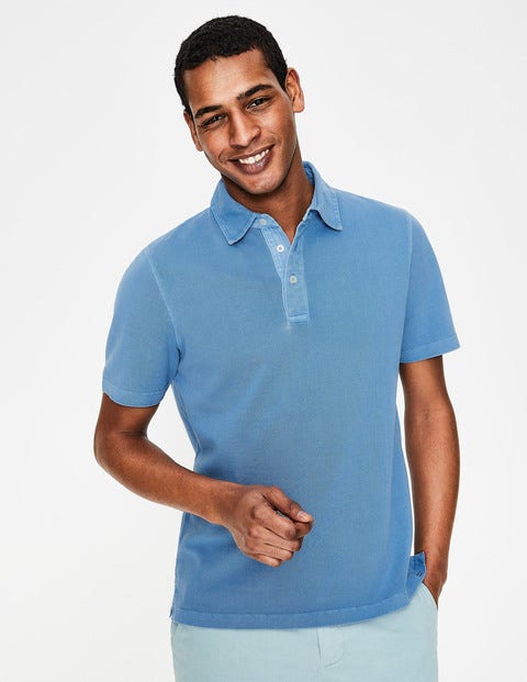 Garment-Dyed Polo - Chalk Blue Garment-Dyed Polo - Chalk Blue