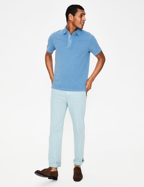 Garment-Dyed Polo - Chalk Blue Garment-Dyed Polo - Chalk Blue