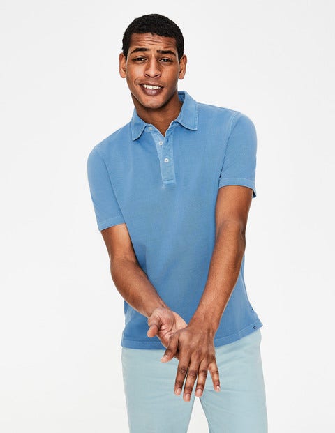 Garment-Dyed Polo - Chalk Blue Garment-Dyed Polo - Chalk Blue