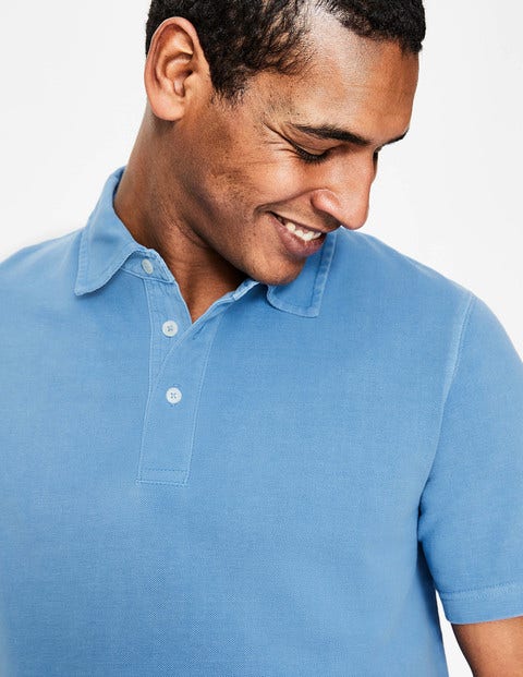 Garment-Dyed Polo - Chalk Blue Garment-Dyed Polo - Chalk Blue