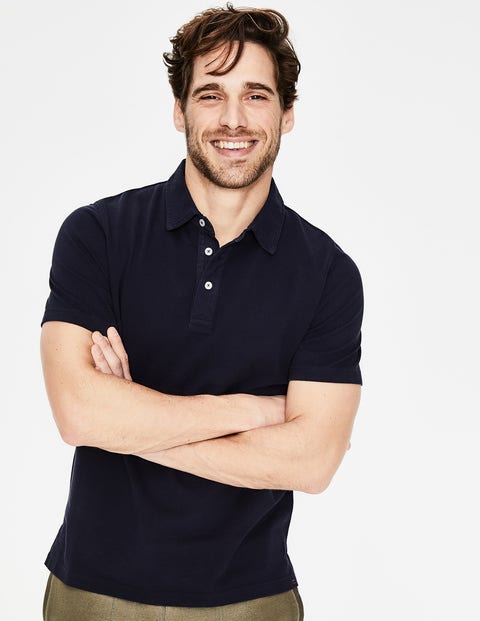 Garment-Dyed Polo - Navy Garment-Dyed Polo - Navy
