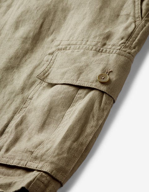 Felton Linen Cargo Shorts - Malt Felton Linen Cargo Shorts - Malt