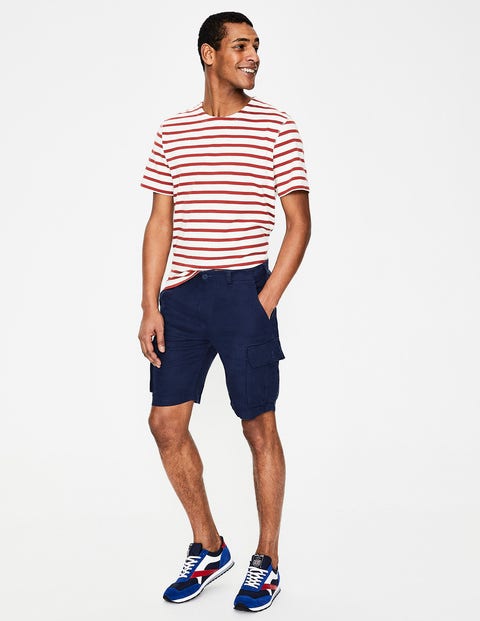 Felton Linen Cargo Shorts - Light Navy Felton Linen Cargo Shorts - Light Navy