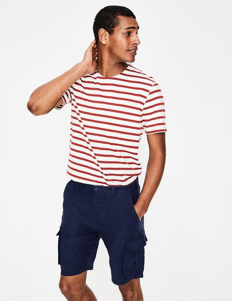 Felton Linen Cargo Shorts - Light Navy Felton Linen Cargo Shorts - Light Navy