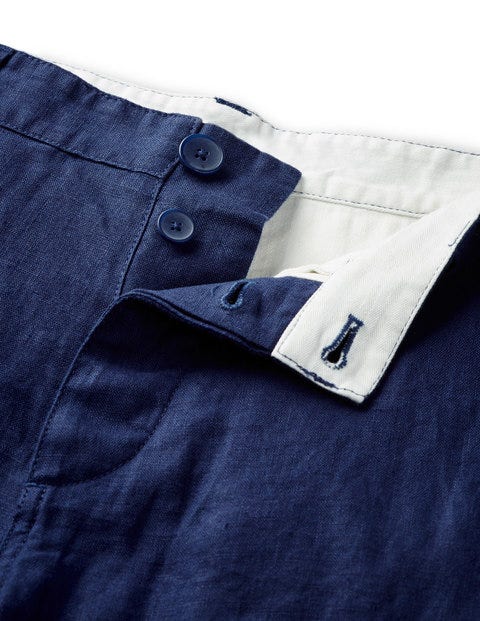 Felton Linen Cargo Shorts - Light Navy Felton Linen Cargo Shorts - Light Navy