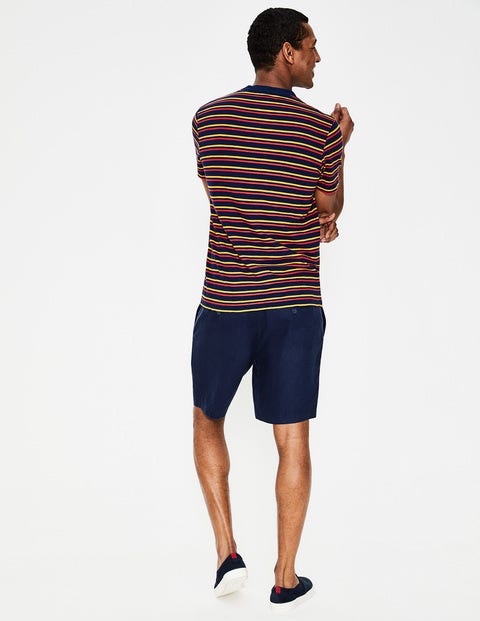 Linen Drawstring Shorts - Light Navy Linen Drawstring Shorts - Light Navy