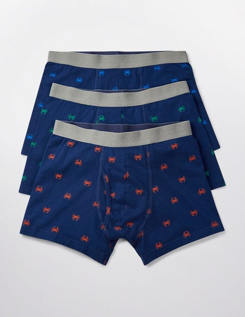 3 Pack Jersey Boxers - Crab Multi Pack 3 Pack Jersey Boxers - Crab Multi Pack