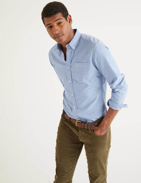 Slim Fit Oxford Shirt - Blue Slim Fit Oxford Shirt - Blue