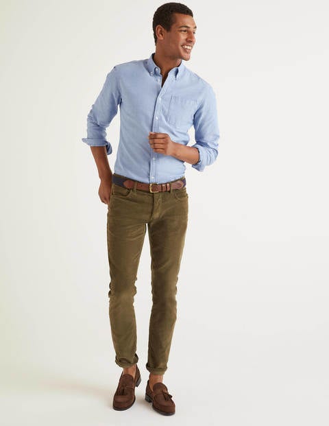Slim Fit Oxford Shirt - Blue Slim Fit Oxford Shirt - Blue