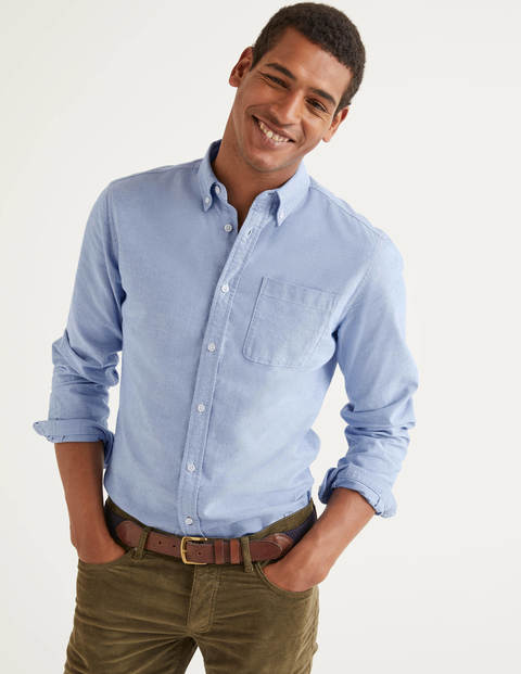 Slim Fit Oxford Shirt - Blue Slim Fit Oxford Shirt - Blue