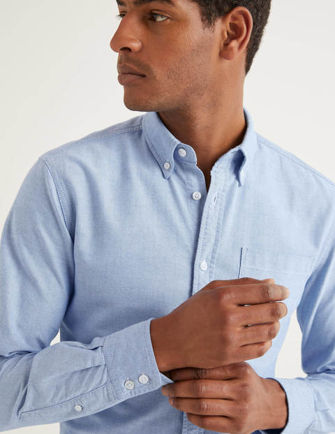 Slim Fit Oxford Shirt - Blue Slim Fit Oxford Shirt - Blue