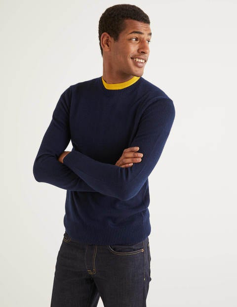 Cashmere Crew Neck - Navy Cashmere Crew Neck - Navy