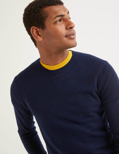 Cashmere Crew Neck - Navy Cashmere Crew Neck - Navy