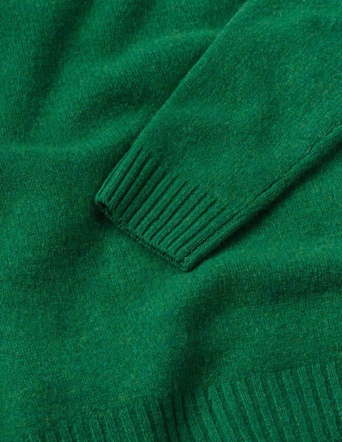 Aldgate Brushed Crew Neck - Green Baize Aldgate Brushed Crew Neck - Green Baize